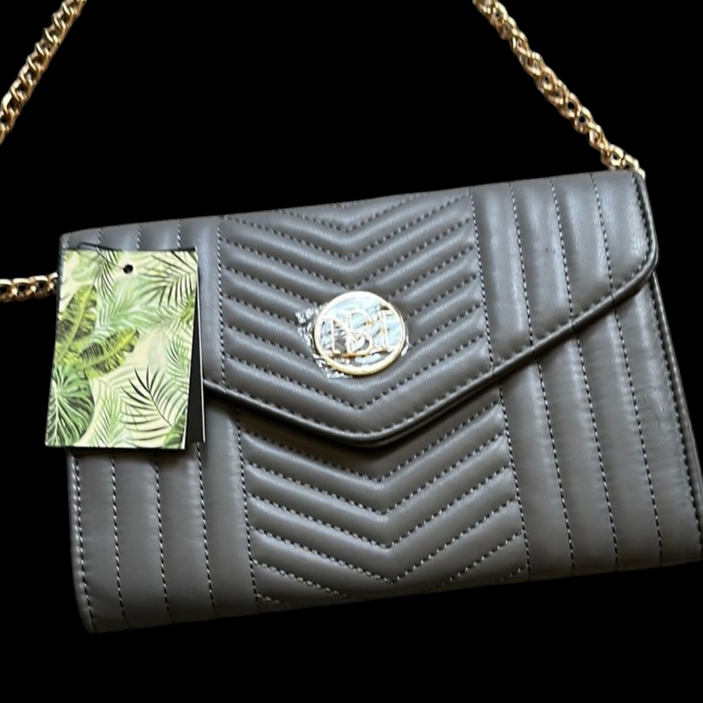 Elegant Gray Quilted Women's Bag